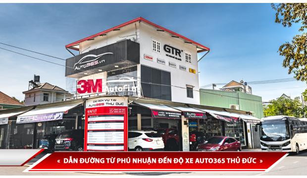 DẪN ĐƯỜNG TỪ PHÚ NHUẬN ĐẾN ĐỘ XE AUTO365 THỦ ĐỨC